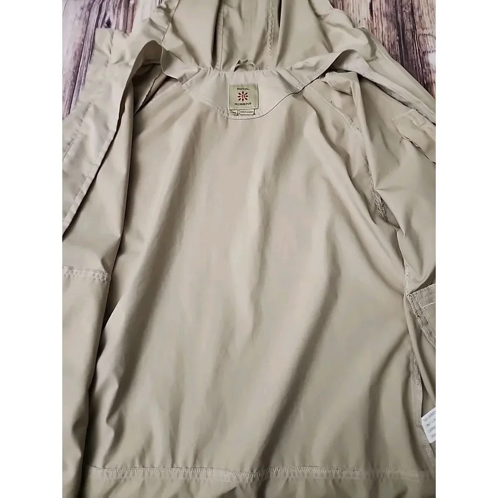Royal Robbins Men's‎ M Windbreaker Jacket Tan Lightweight Hiking Gorpcore Hooded